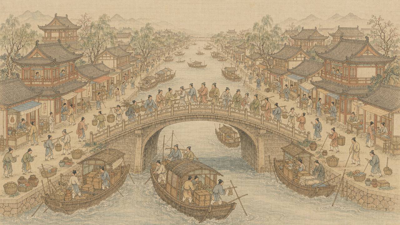 北宋时代意象图（AI 想象复原）