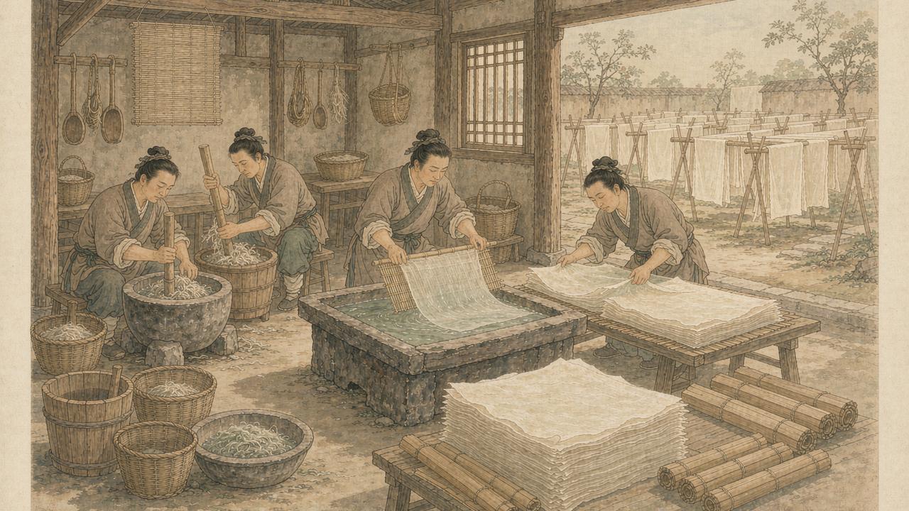 东汉时代意象图（AI 想象复原）