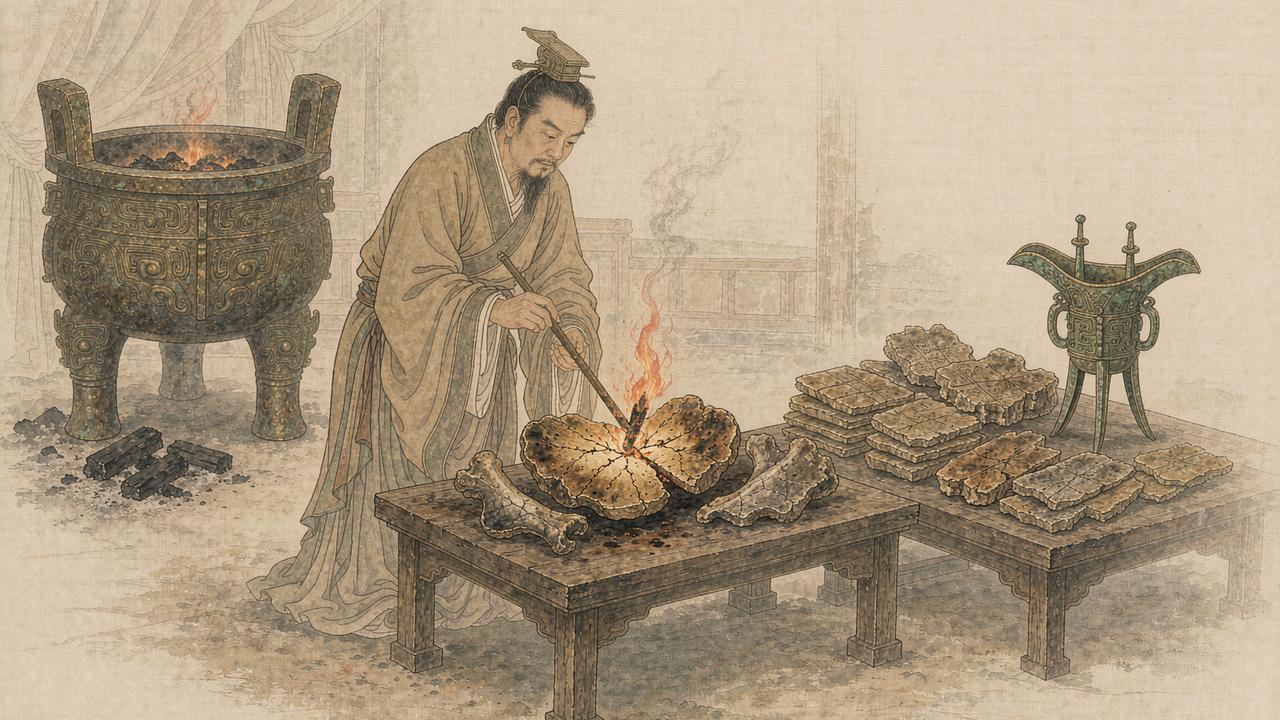 商时代意象图（AI 想象复原）
