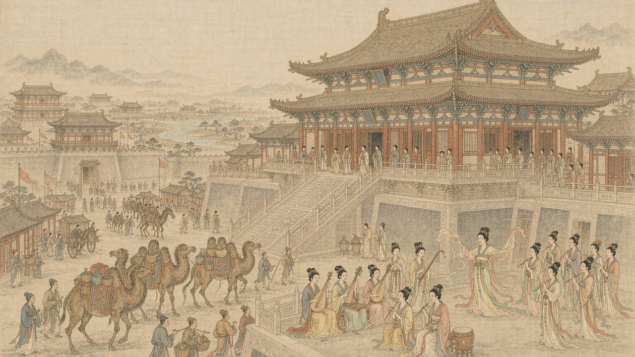 唐时代意象图（AI 想象复原）