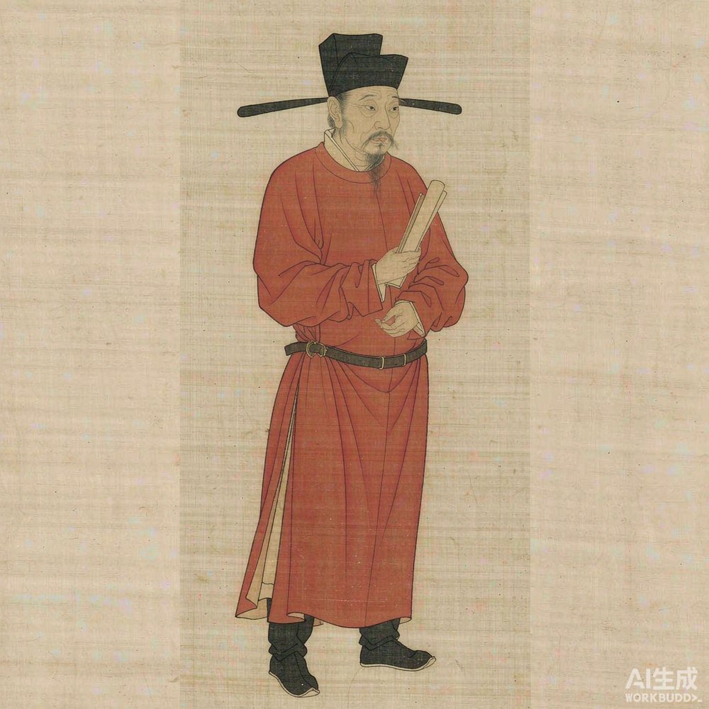 杜甫（AI 想象复原像）