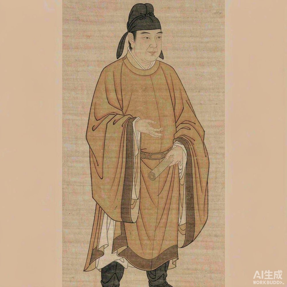 顾闳中（AI 想象复原像）