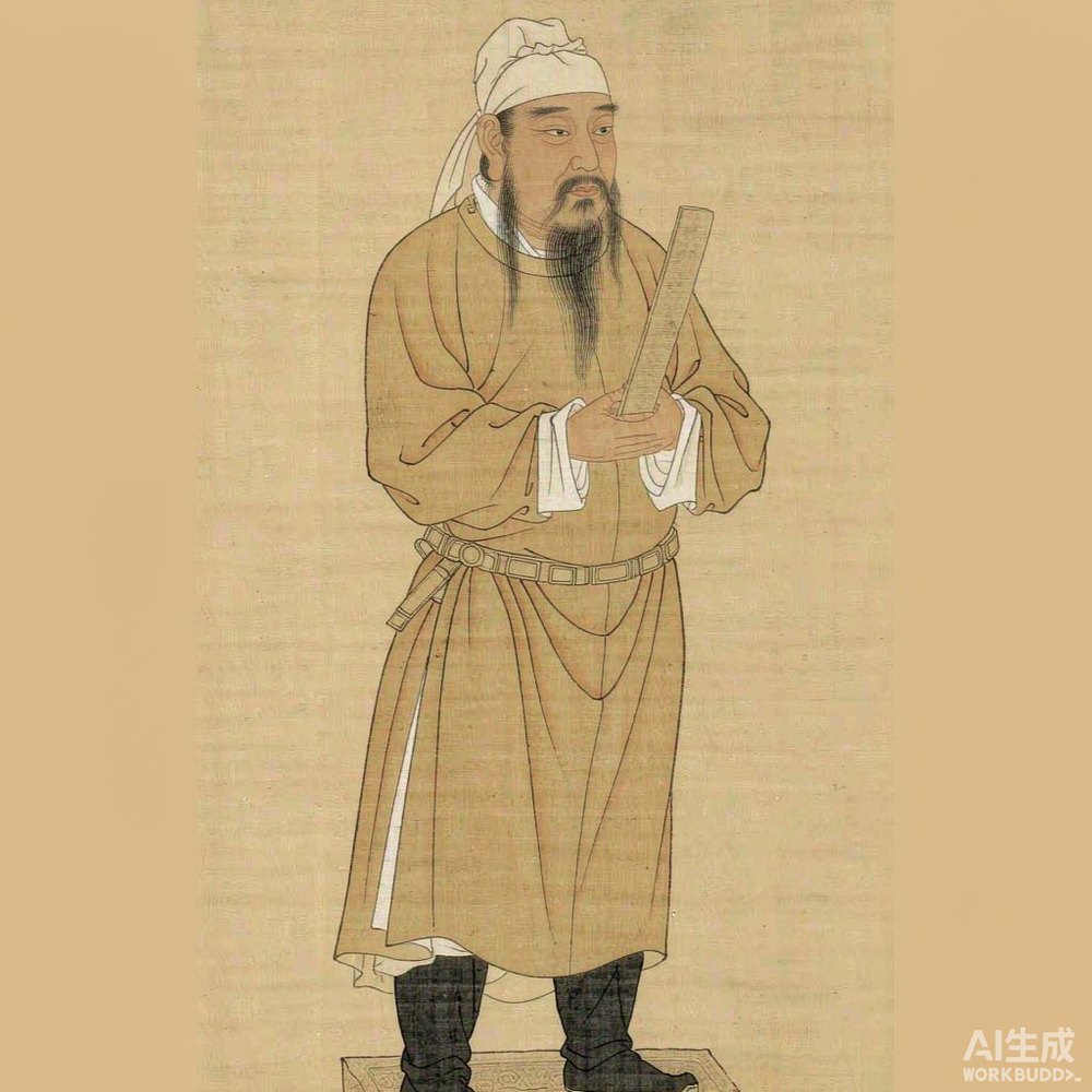 斡道冲（AI 想象复原像）