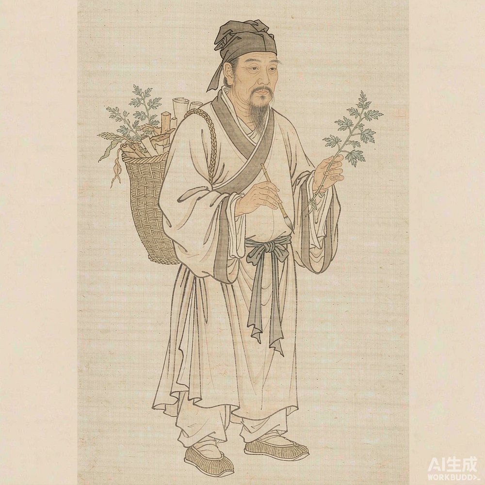 李时珍（AI 想象复原像）