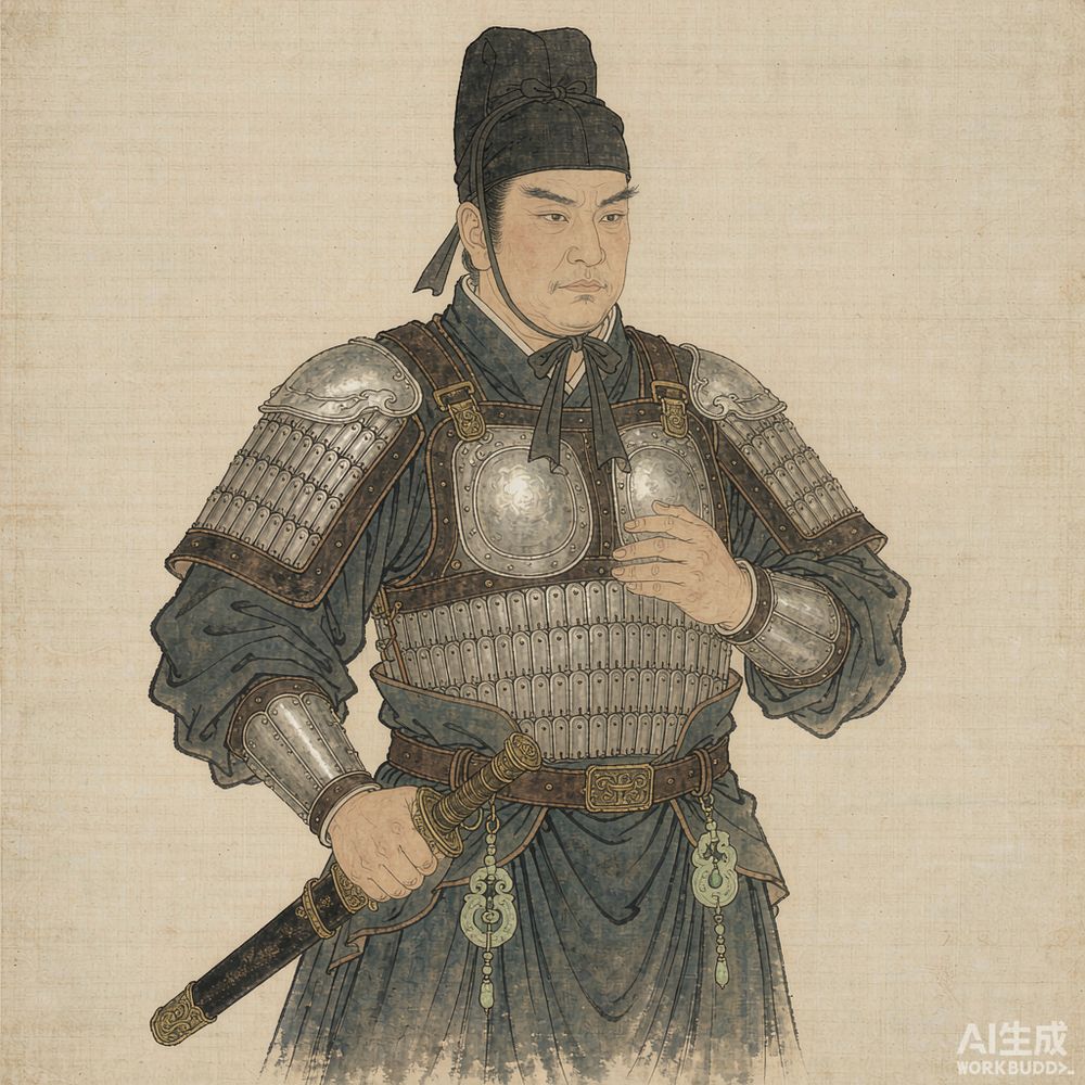 先轸（AI 想象复原像）
