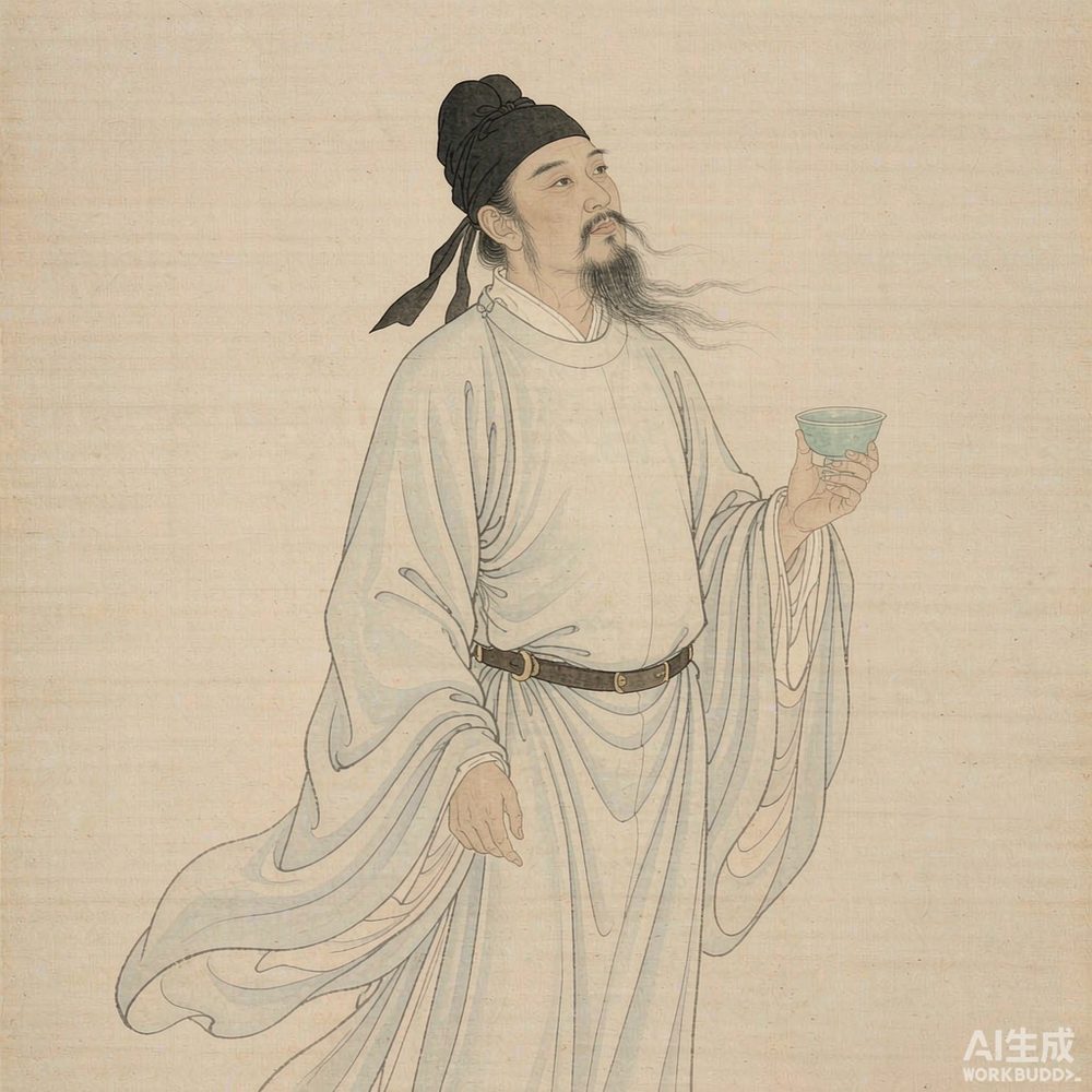 李白（AI 想象复原像）