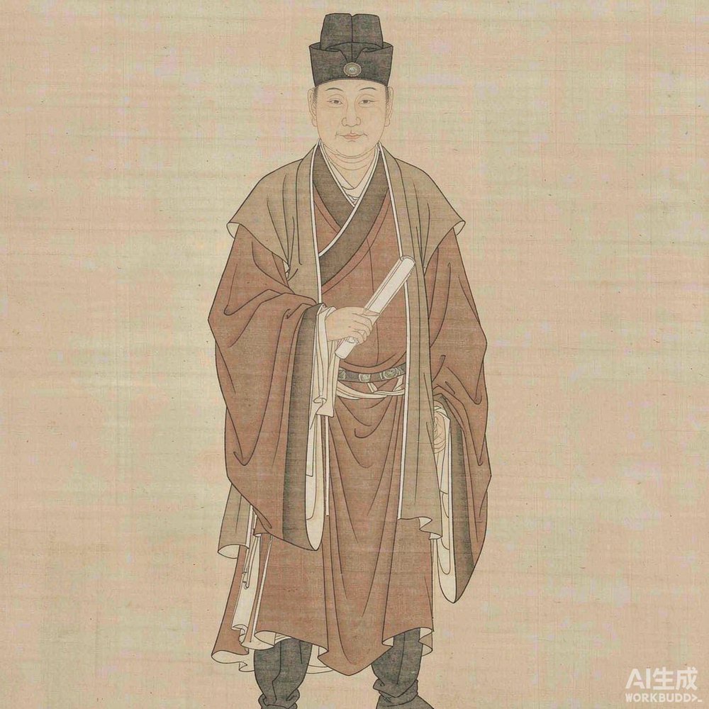刘勰（AI 想象复原像）