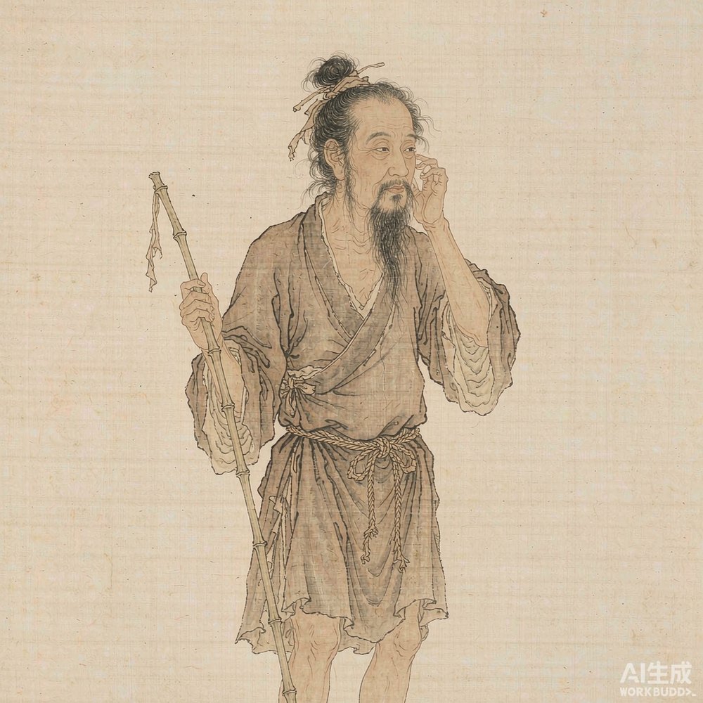 许由(AI 想象复原像)