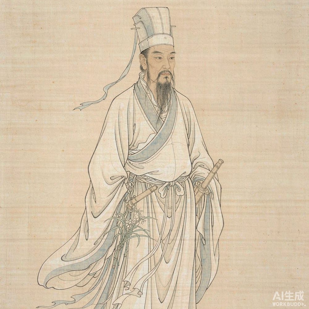 屈原（AI 想象复原像）
