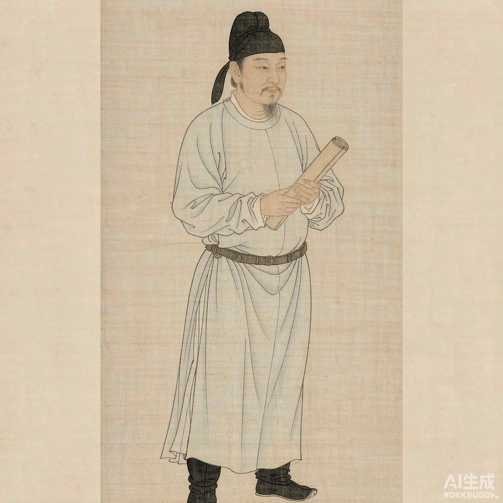 宇文恺（AI 想象复原像）