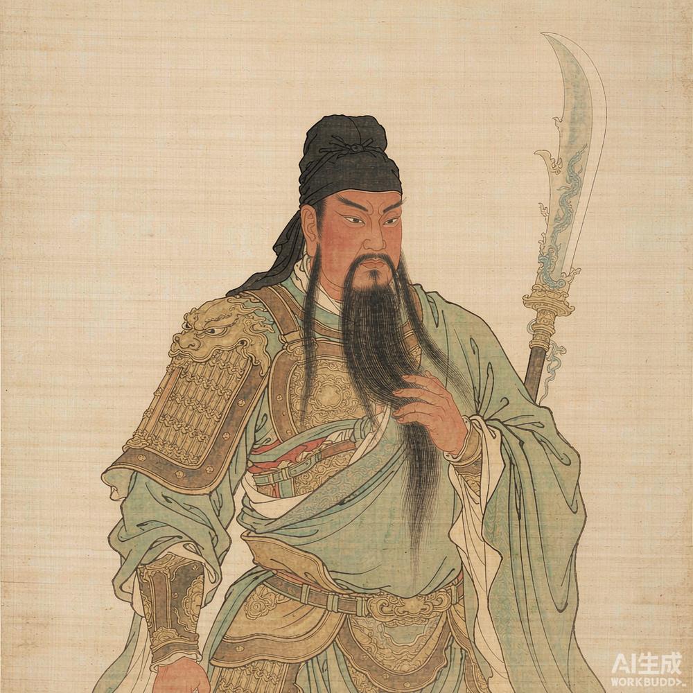 关羽（AI 想象复原像）
