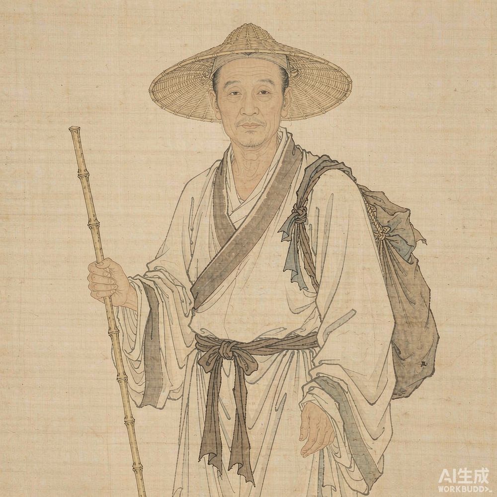 徐霞客（AI 想象复原像）