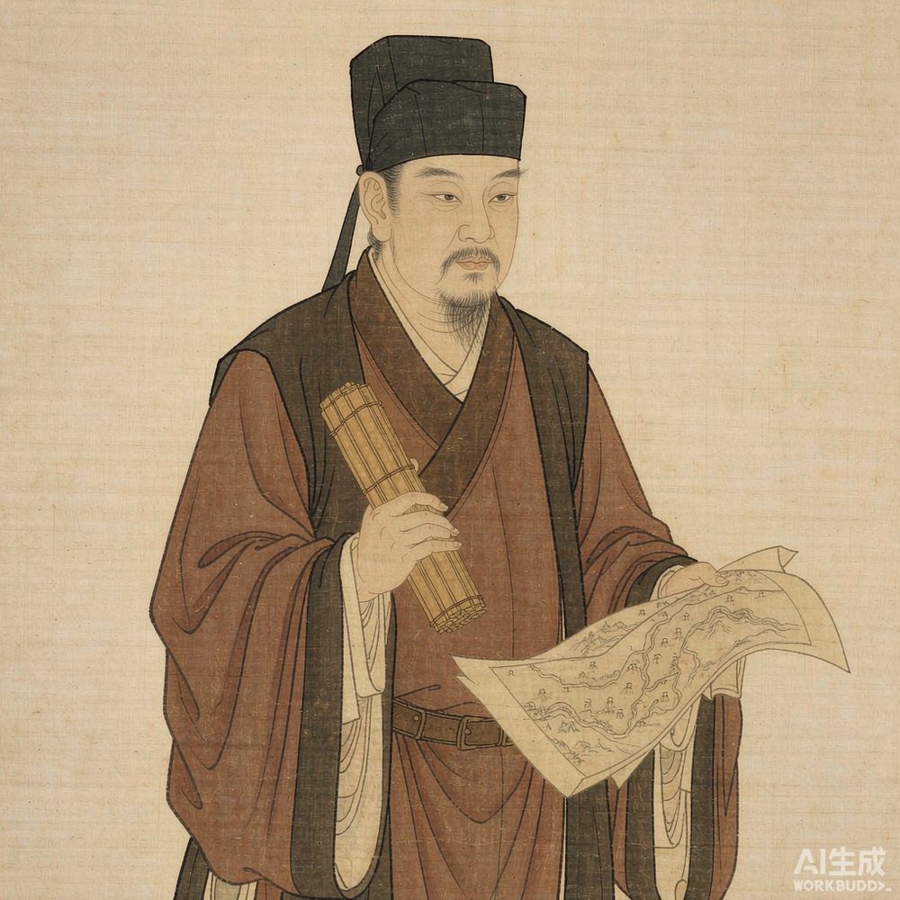 郦道元（AI 想象复原像）