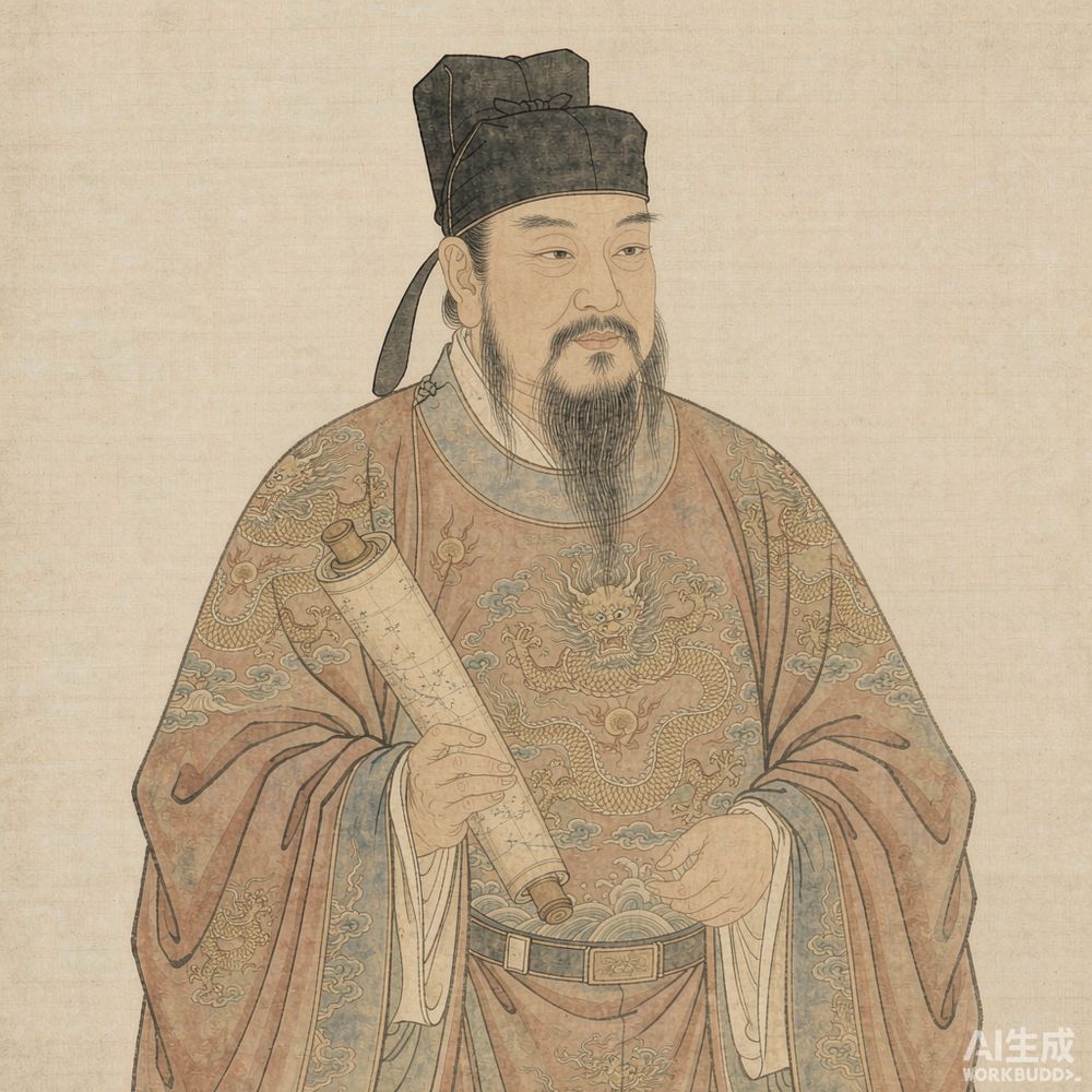 郑和（AI 想象复原像）