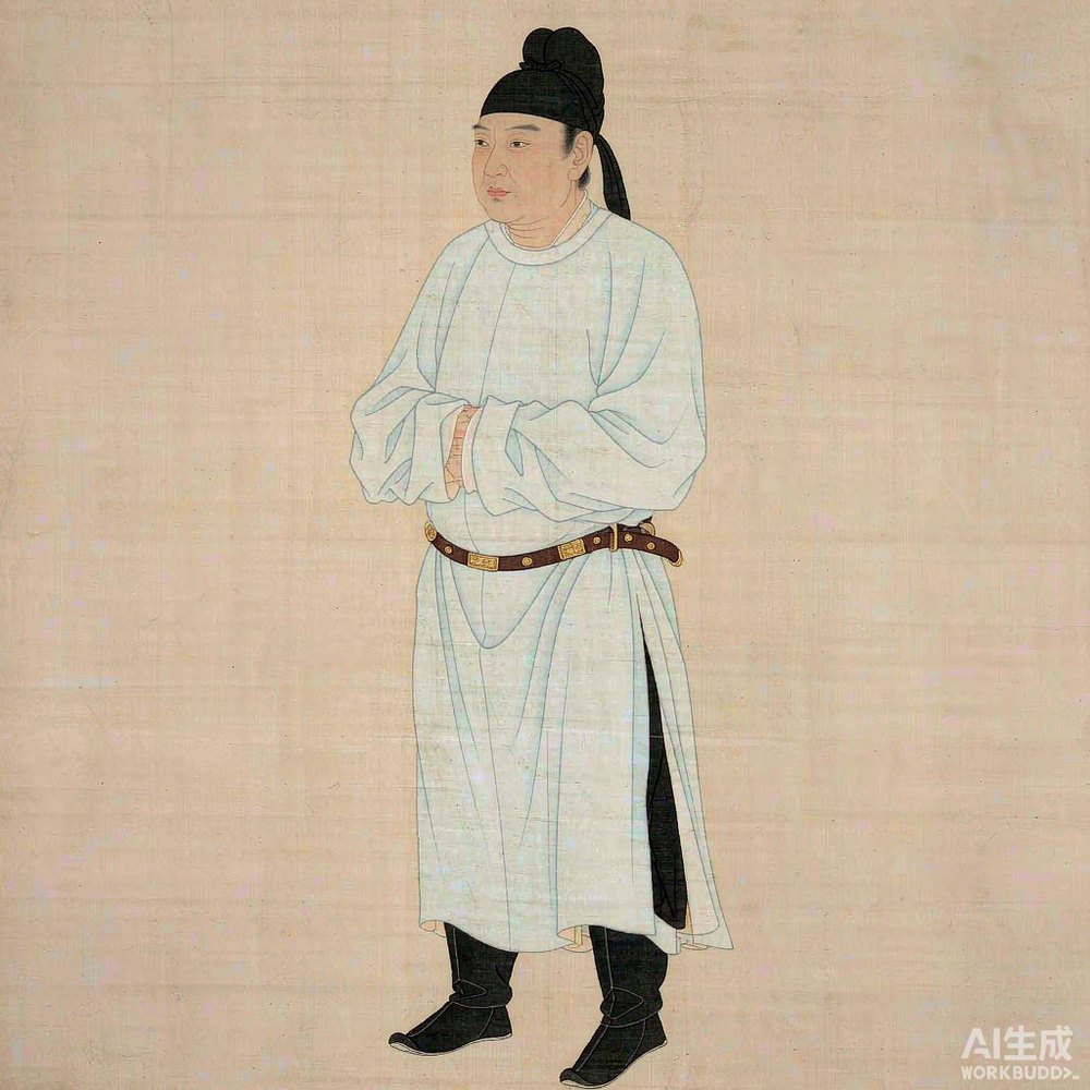 裴矩（AI 想象复原像）