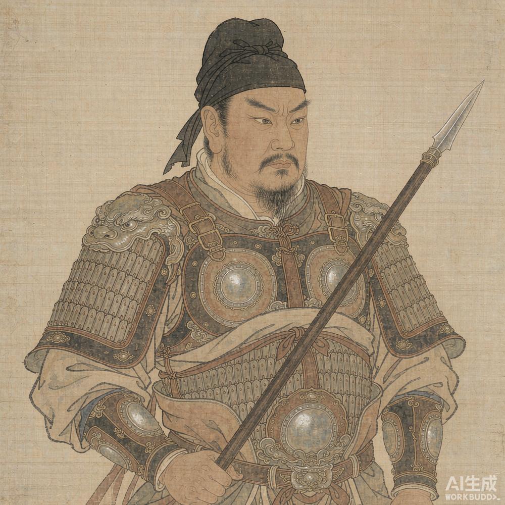 岳飞（AI 想象复原像）