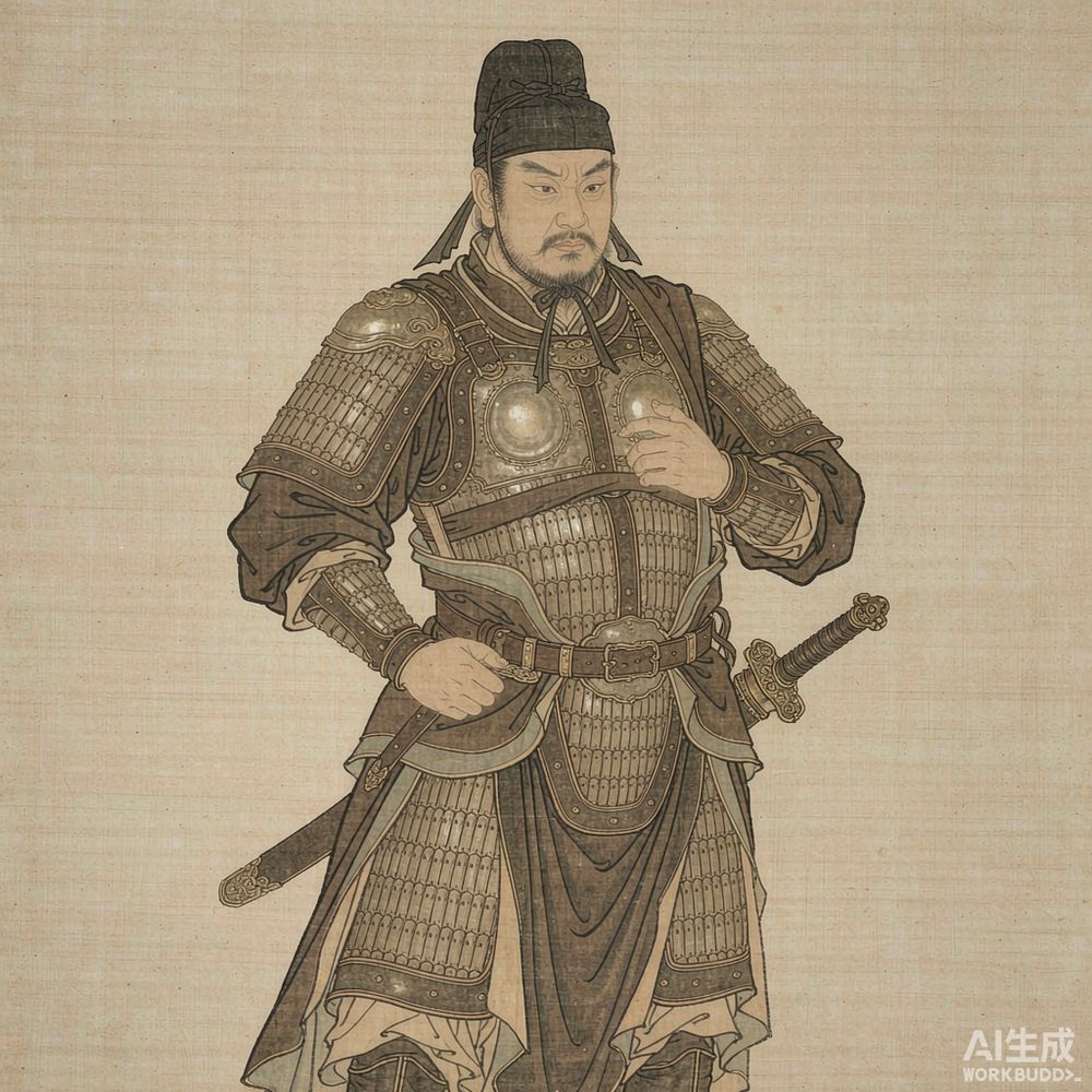 韩擒虎（AI 想象复原像）