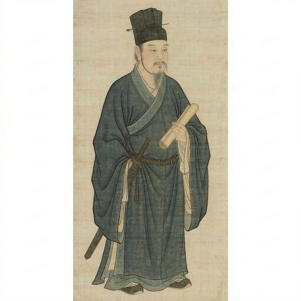 庄子（AI 想象复原像）