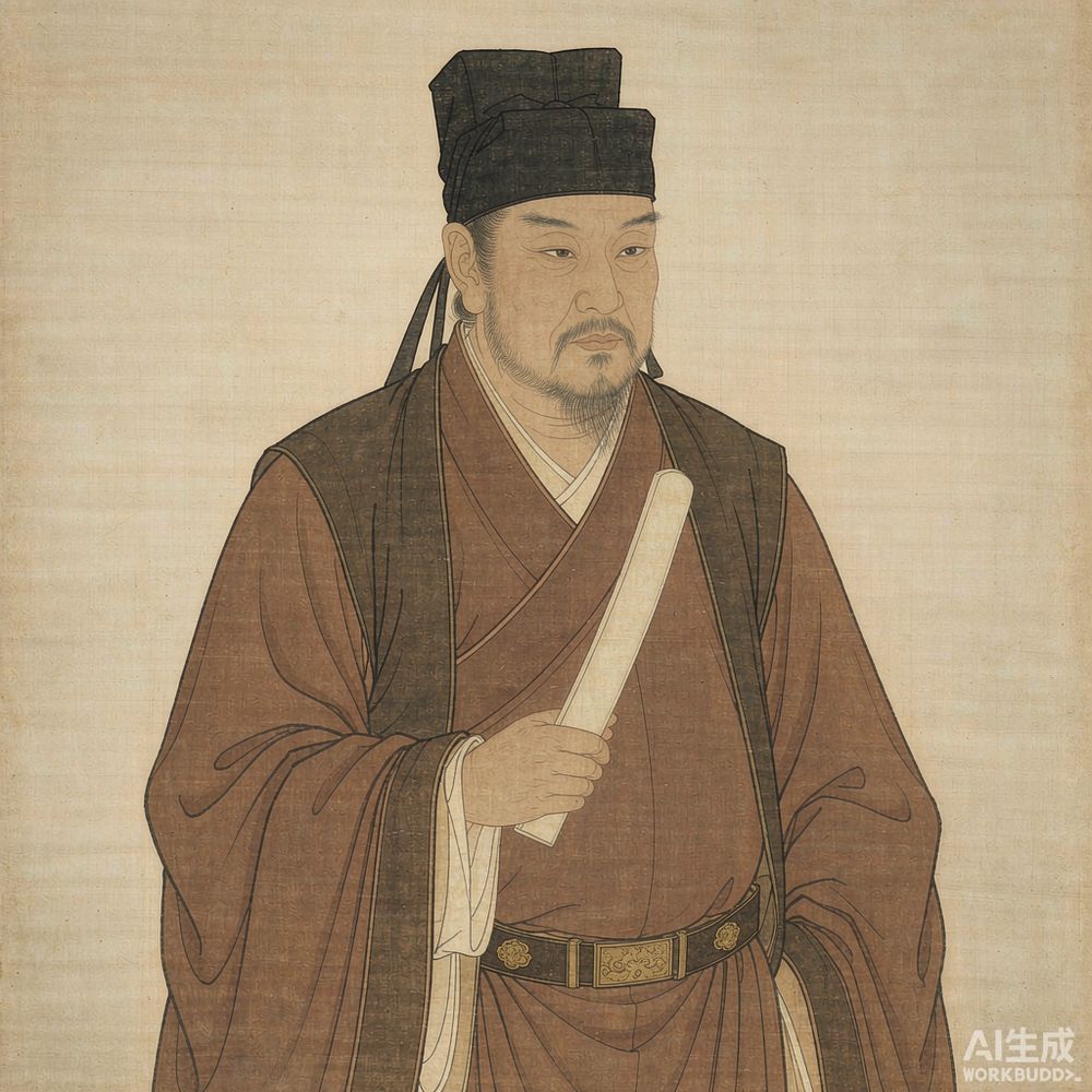 宇文泰（AI 想象复原像）