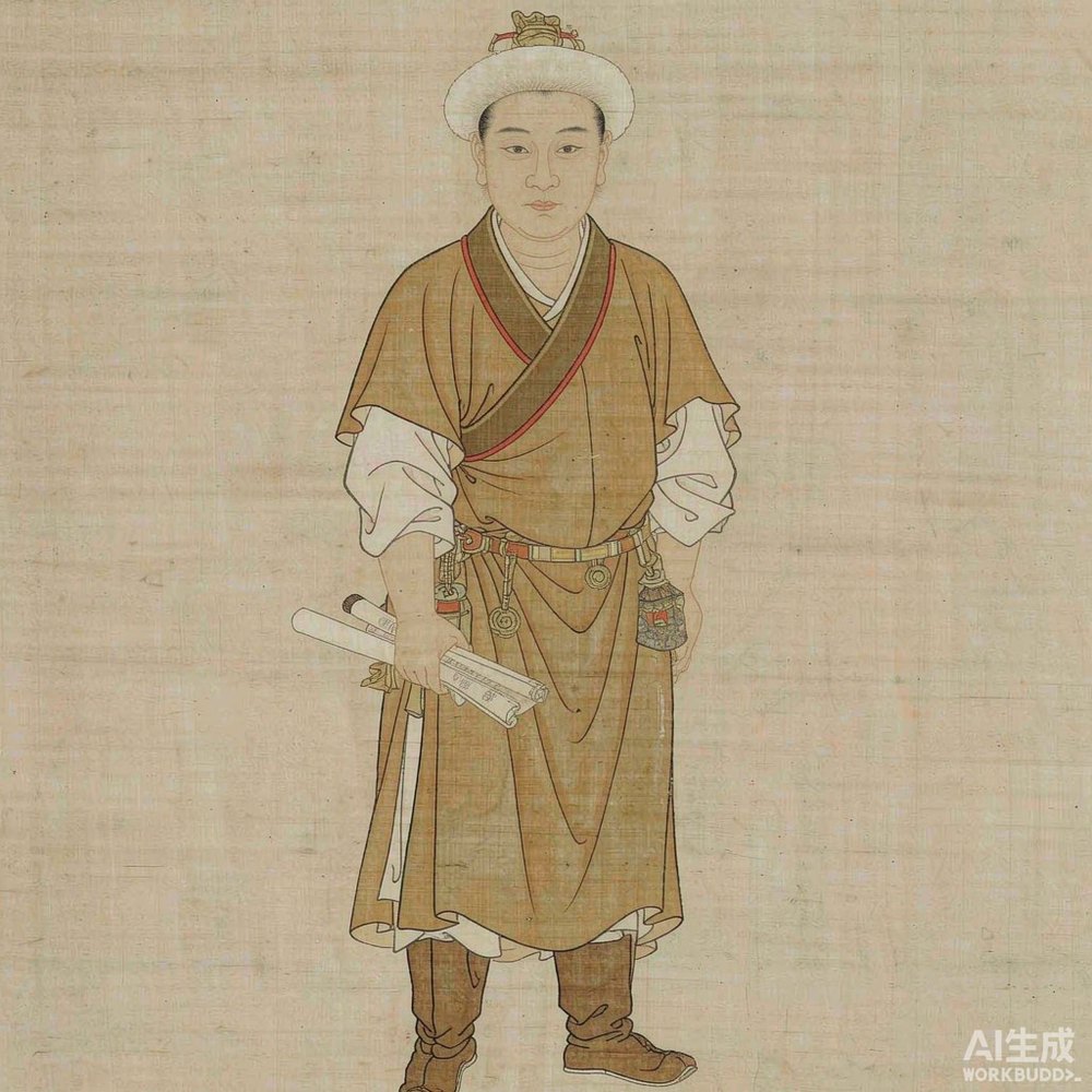 骨勒茂才（AI 想象复原像）