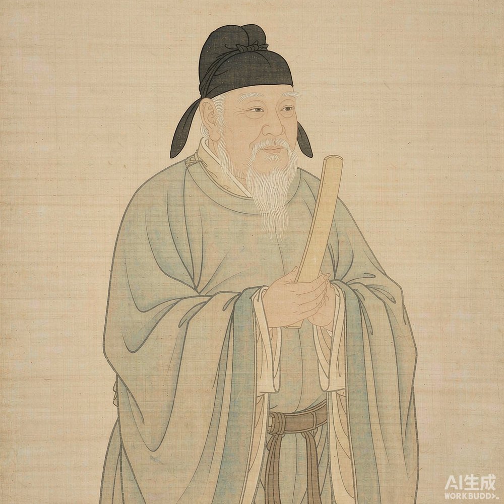 冯道（AI 想象复原像）
