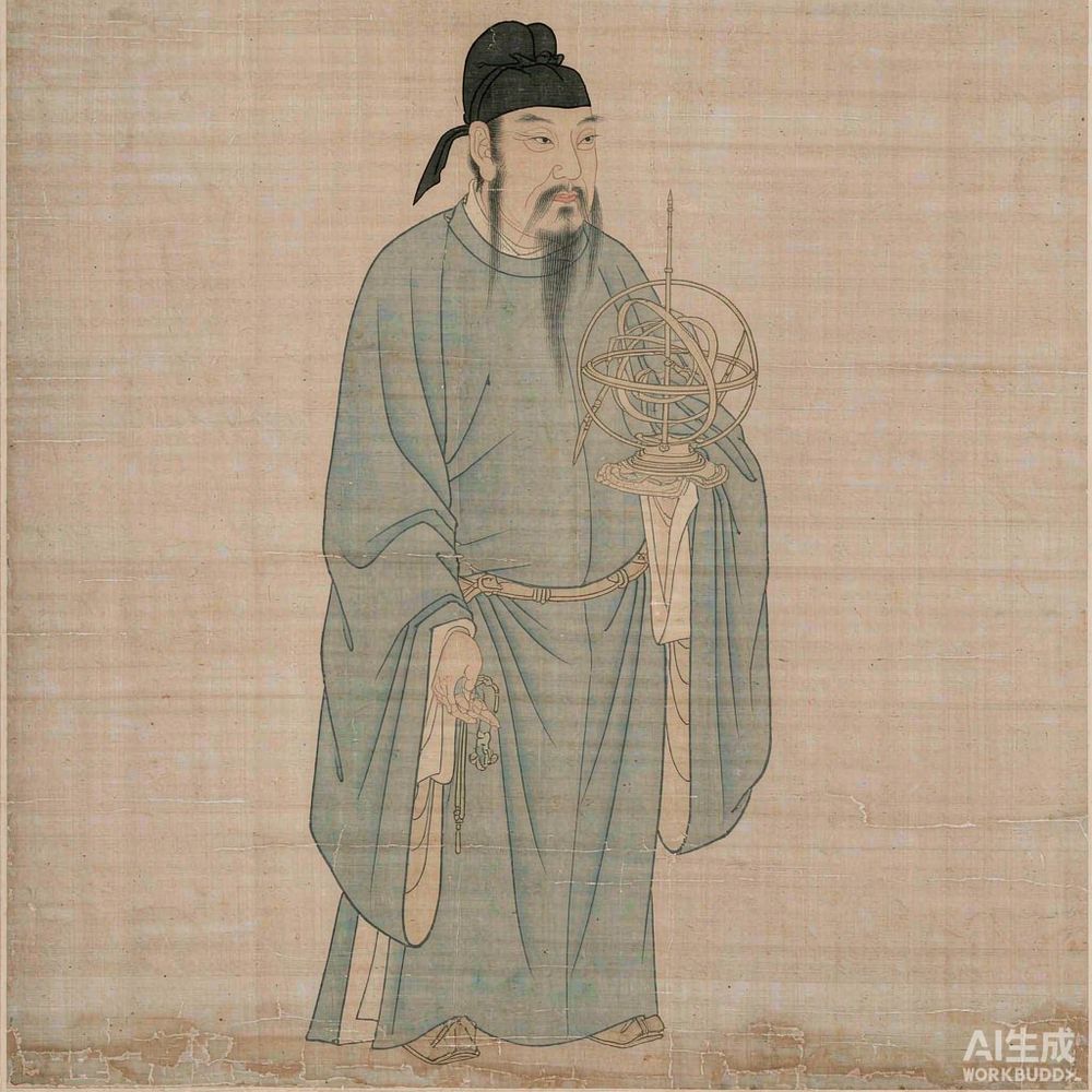 张衡（AI 想象复原像）