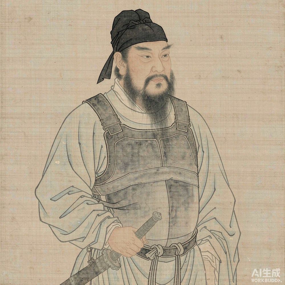 李纲（AI 想象复原像）