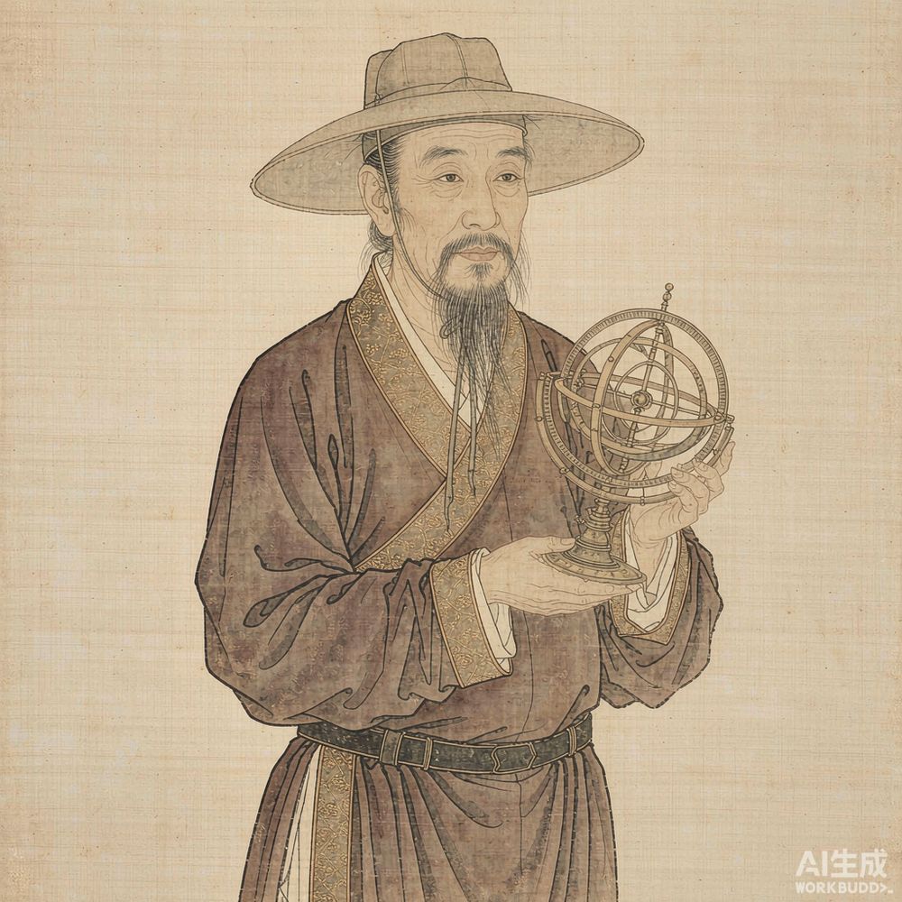 郭守敬(AI 想象复原像)