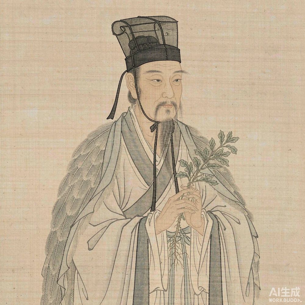 陶弘景（AI 想象复原像）