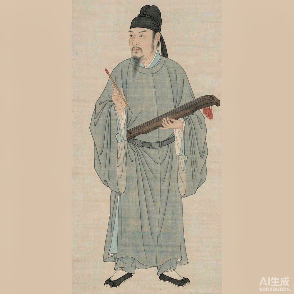 蔡邕（AI 想象复原像）