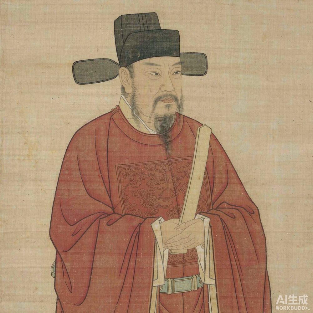于谦（AI 想象复原像）