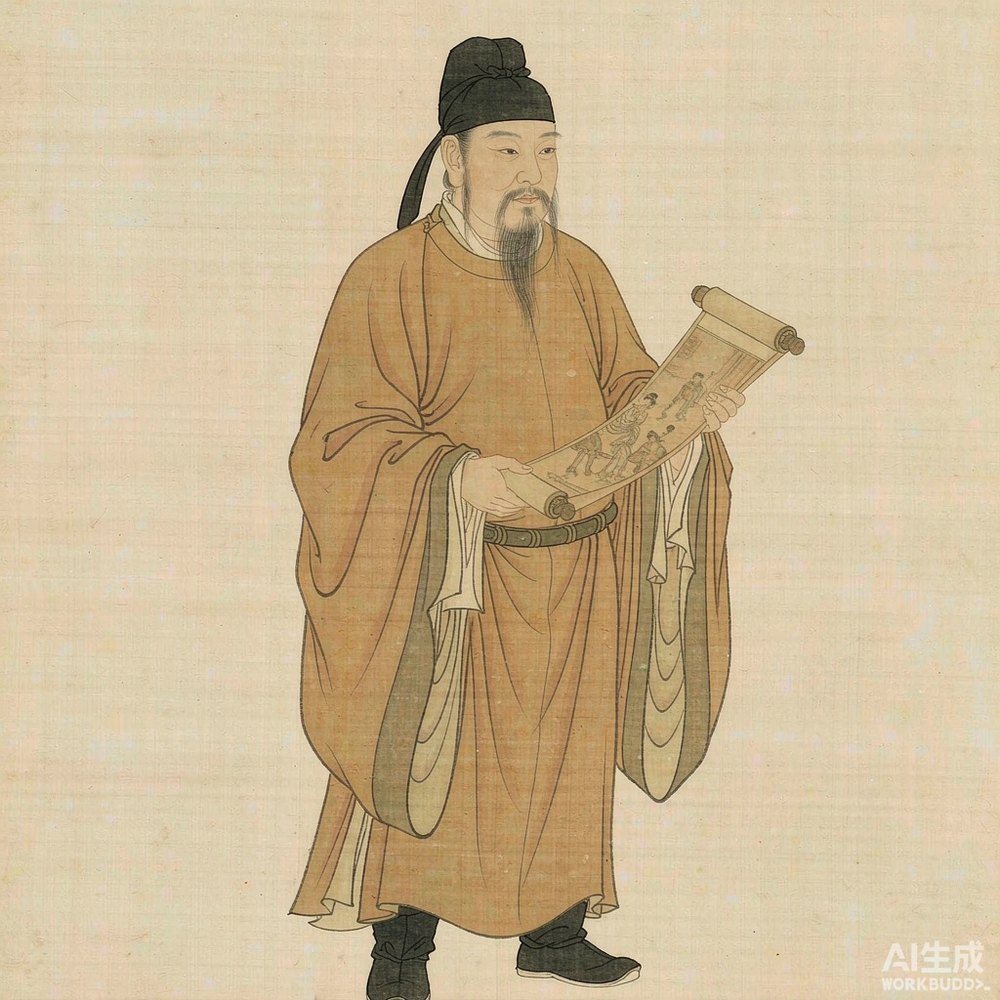 韩熙载（AI 想象复原像）