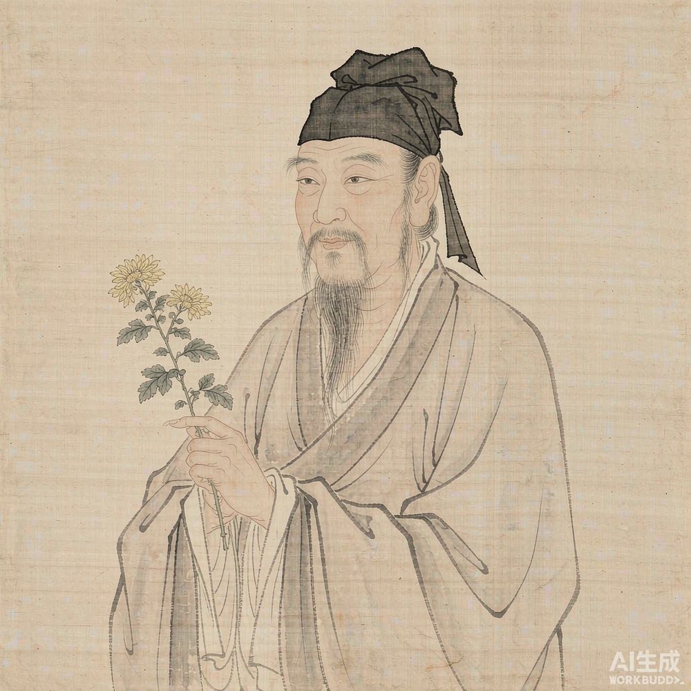 陶渊明（AI 想象复原像）