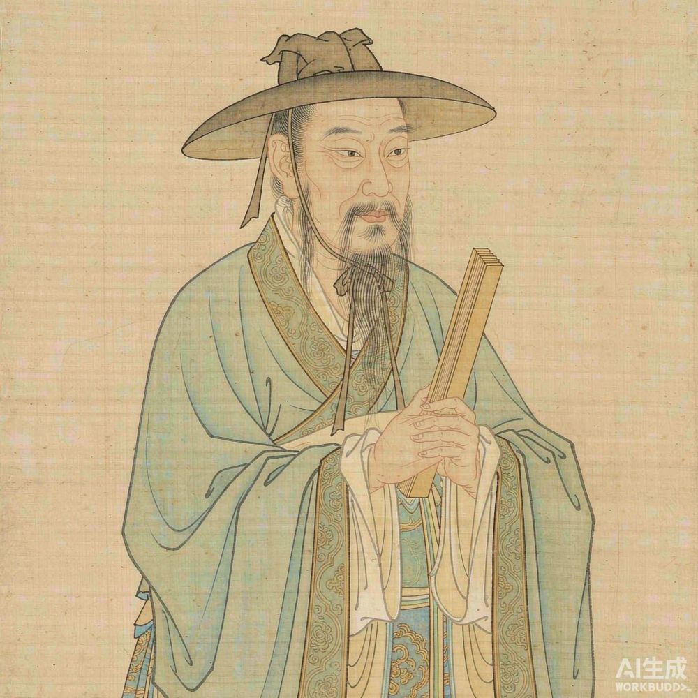 耶律楚材(AI 想象复原像)