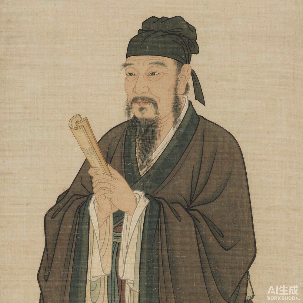 朱熹（AI 想象复原像）