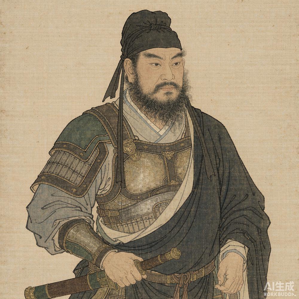刘裕（AI 想象复原像）