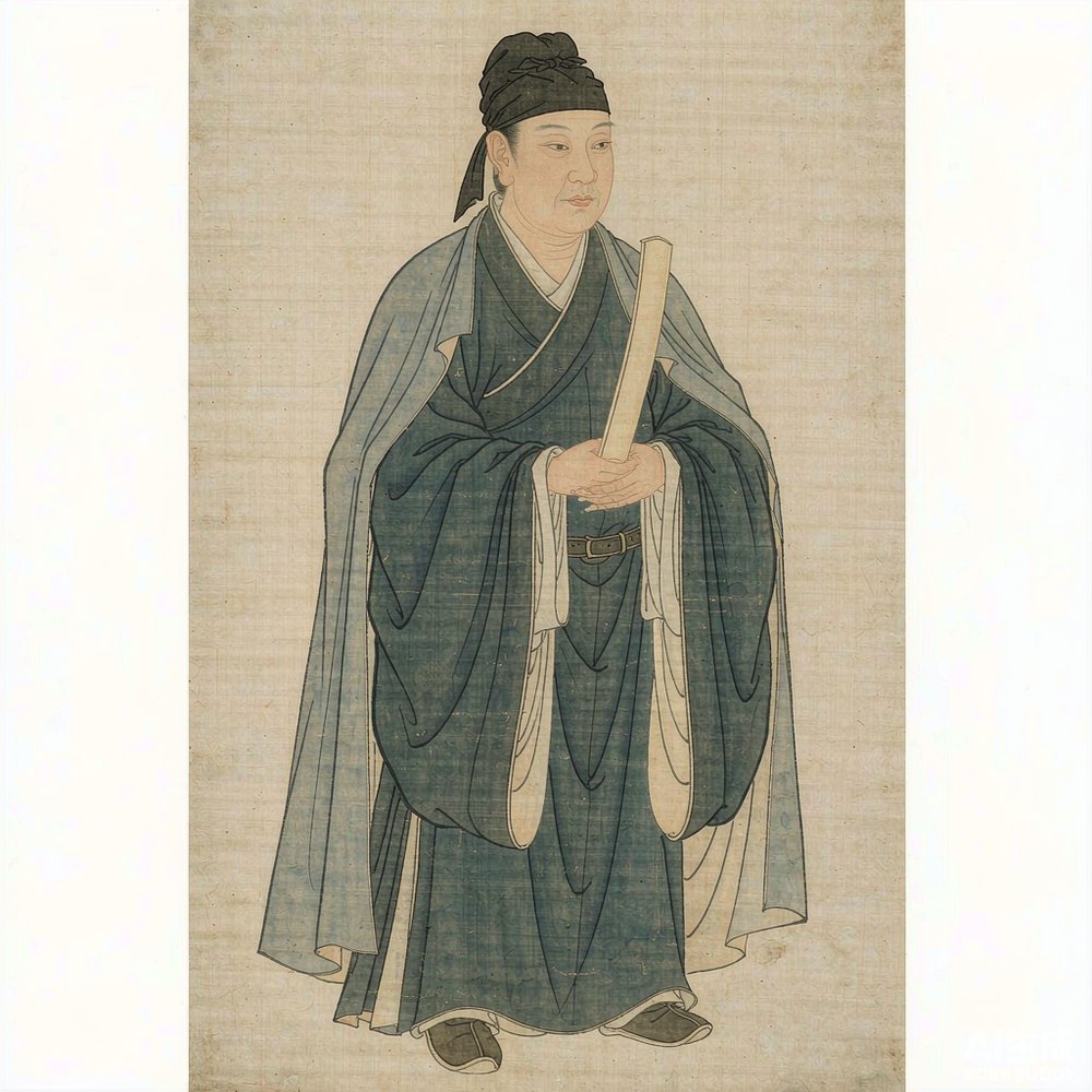 鲁肃（AI 想象复原像）