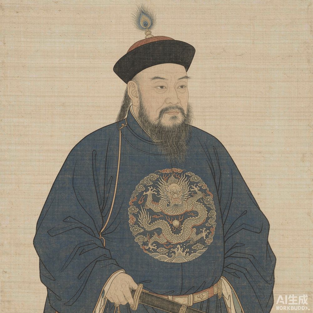 左宗棠（AI 想象复原像）