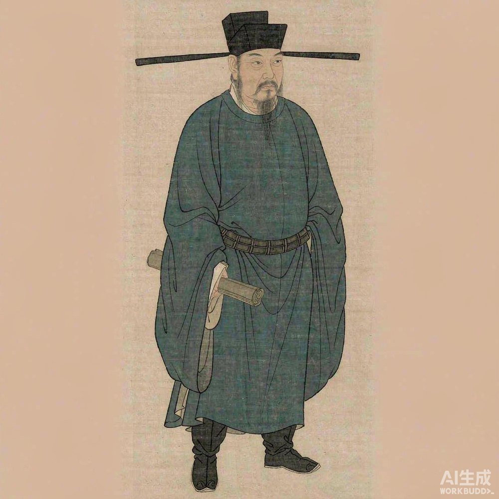 范仲淹（AI 想象复原像）