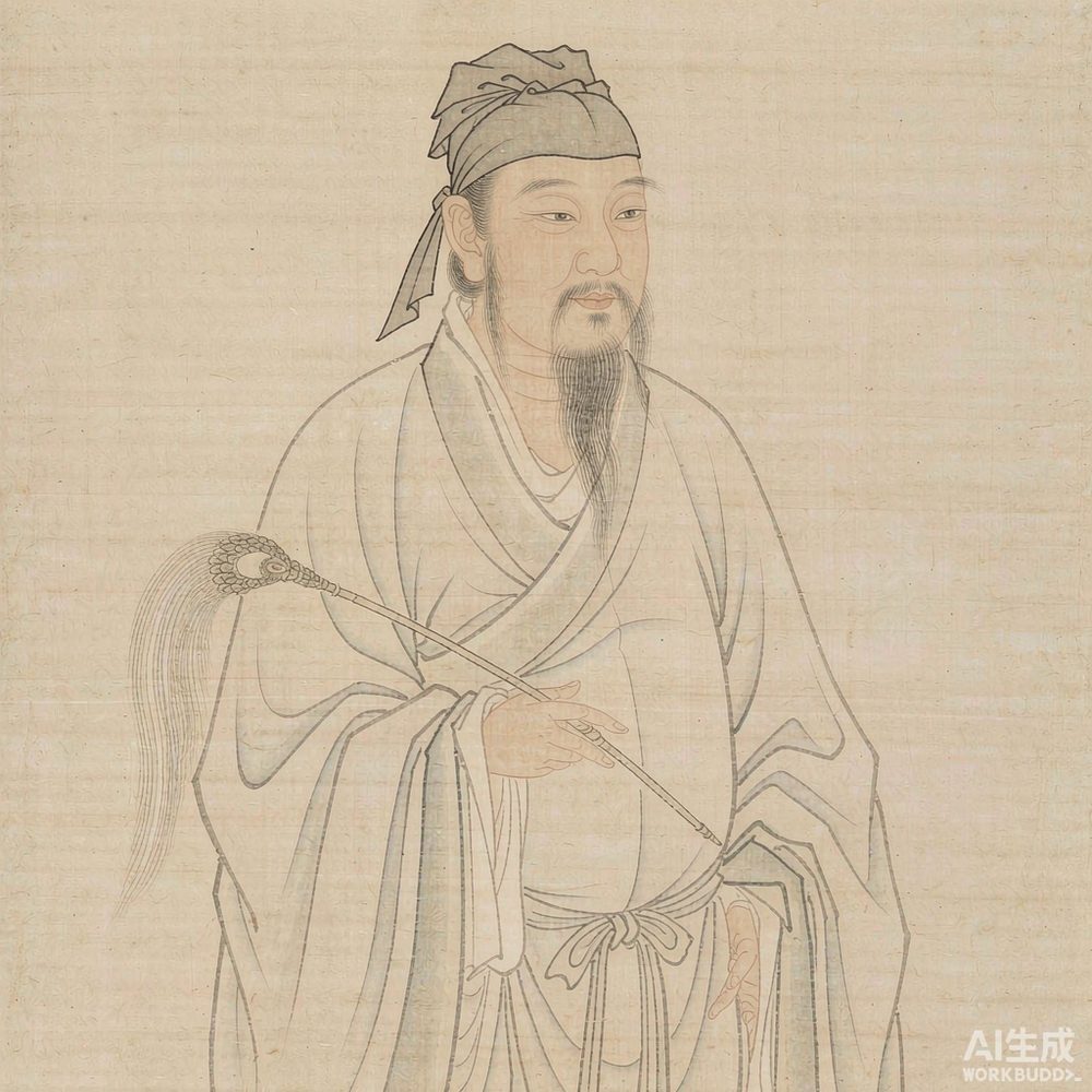 王羲之（AI 想象复原像）
