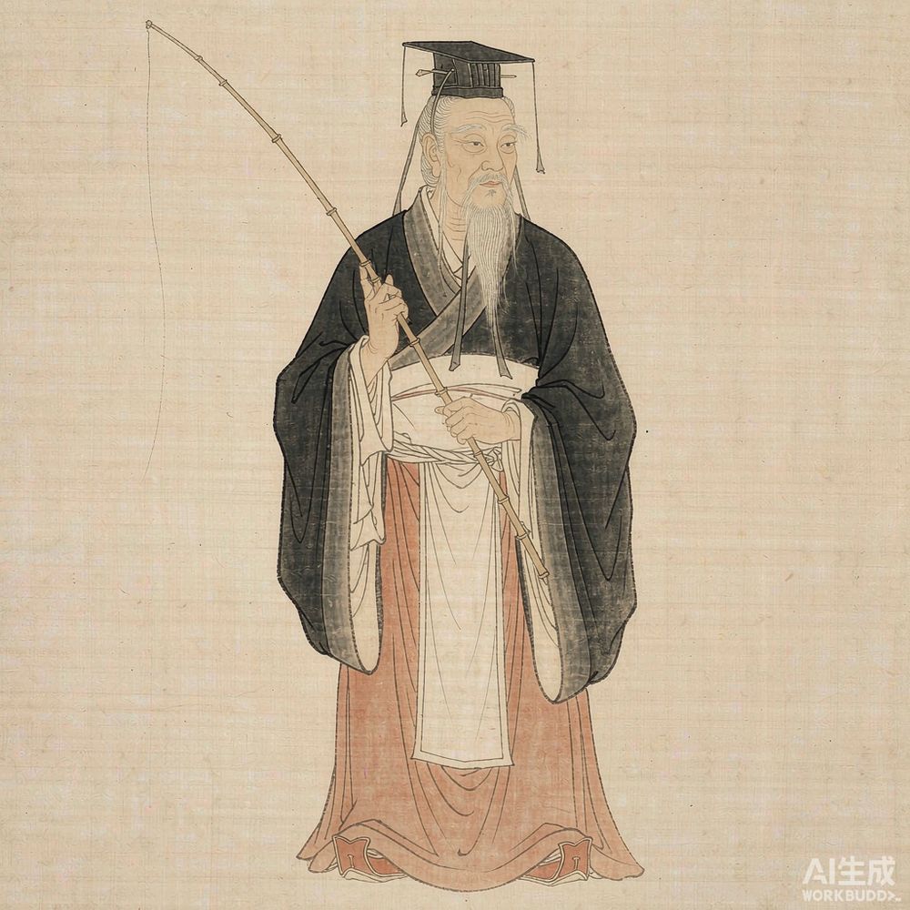 姜尚（AI 想象复原像）