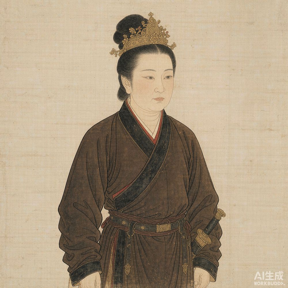 述律平(AI 想象复原像)