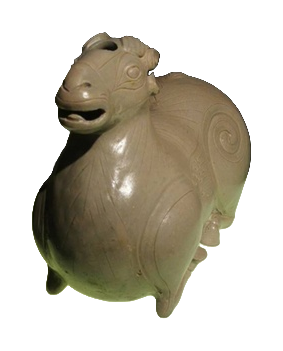 青瓷羊形烛台
